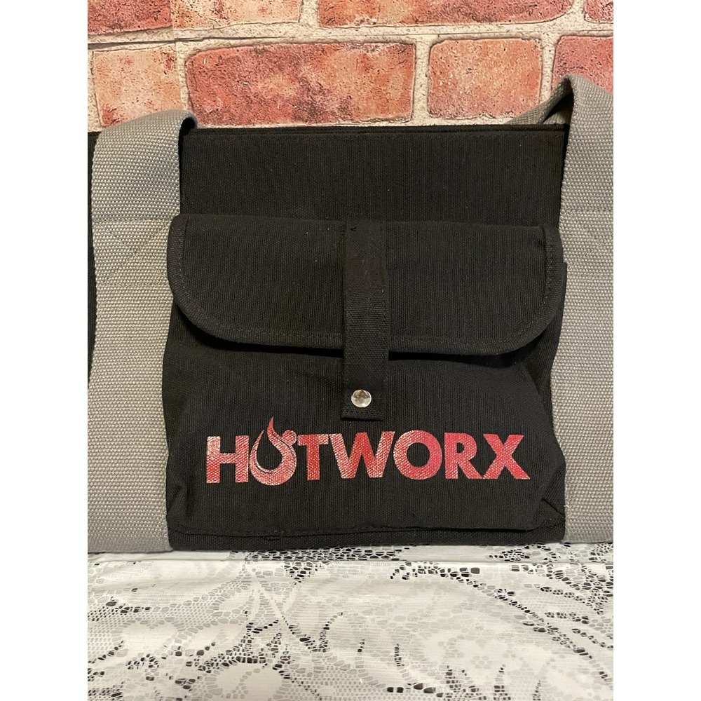 Hotworx Gym Bag Black Canvas Mat Towel Yoga Carry Duffel ONLY - Picture 2 of 4